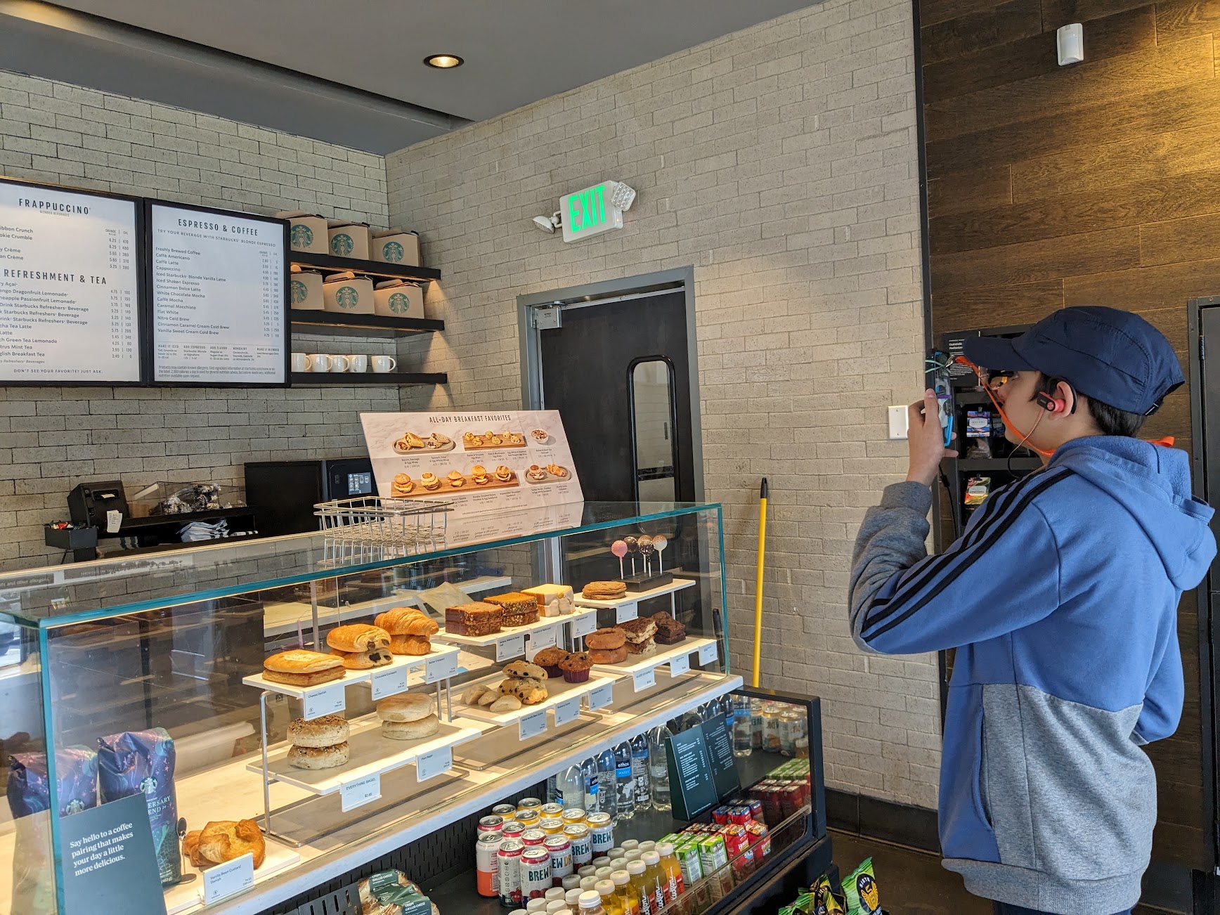 Testing Scout at a Starbucks counter